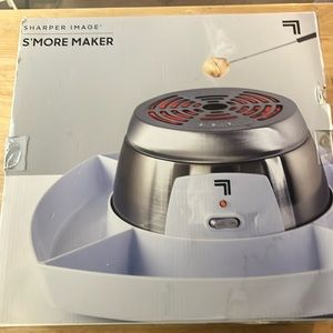 New in Box Sharper Image S’more Maker Electric Plug In Utensils Serving Tray